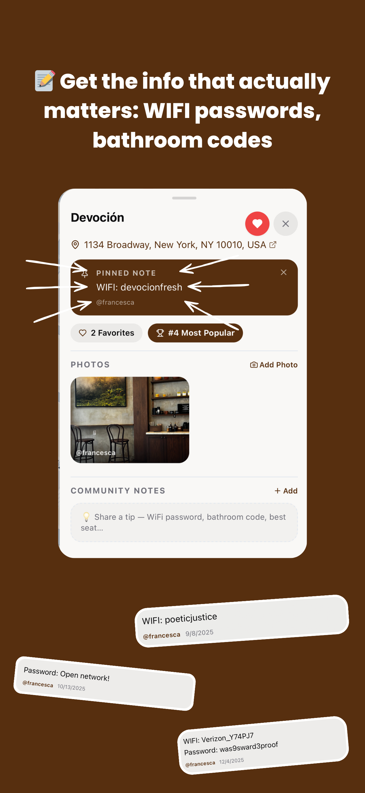Coffice neighborhood browse screen for Brooklyn cafés